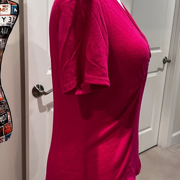 A New Day Pink Top with Tie Front - Picture 5 of 13